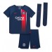 Günstige Paris Saint-Germain Kylian Mbappe #7 Babykleidung Heim Fussballtrikot Kinder 2023-24 Kurzarm (+ kurze hosen)